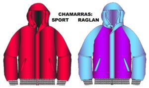 Chamarras sport y raglan